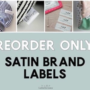 RE-ORDER ONLY Brand Labels image 1