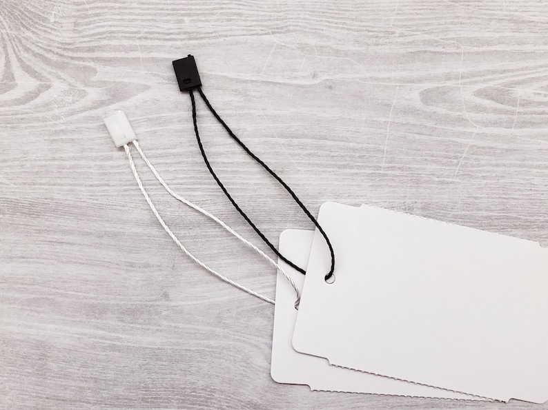 Qty 200 Hang Tags Attachment Hang Tag String Loop Etsy