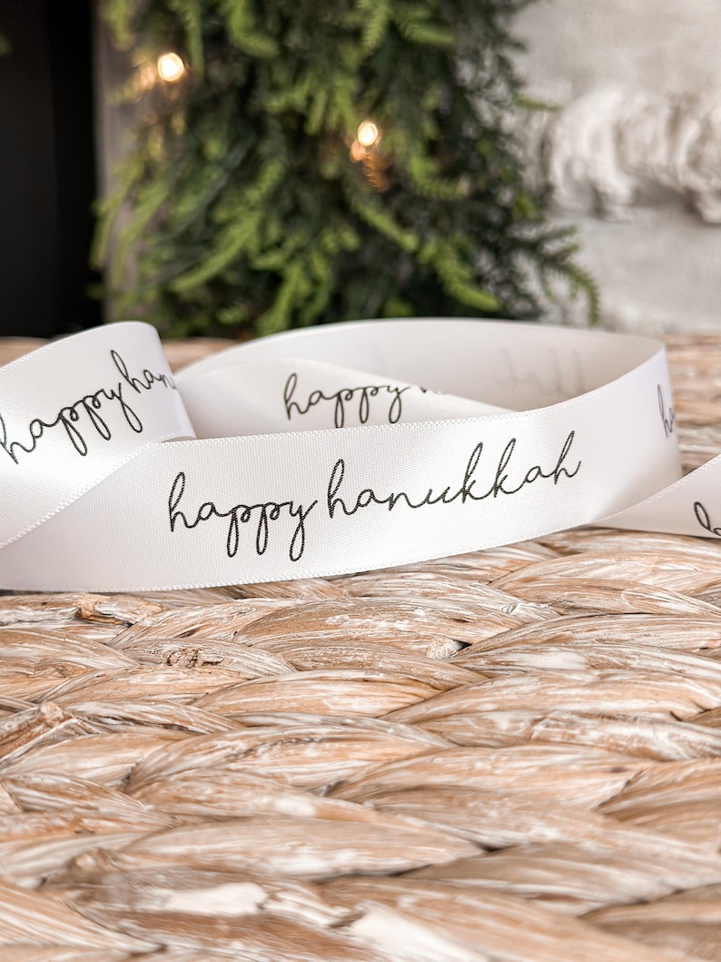 Personalized Holiday Satin Ribbon Gift Wrapping Christmas Customized ...