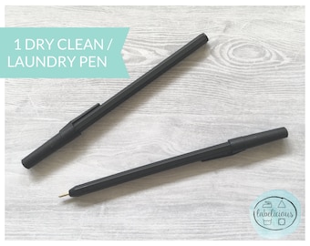 Black fabric pen - Marking Pen - Dry clean pen - Laundry pen - Ball point fabric pen - Label marking pen