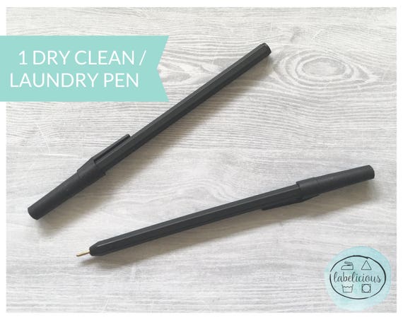 Black Fabric Pen Marking Pen Dry Clean Pen Laundry Pen Ball Point Fabric Pen  Label Marking Pen 