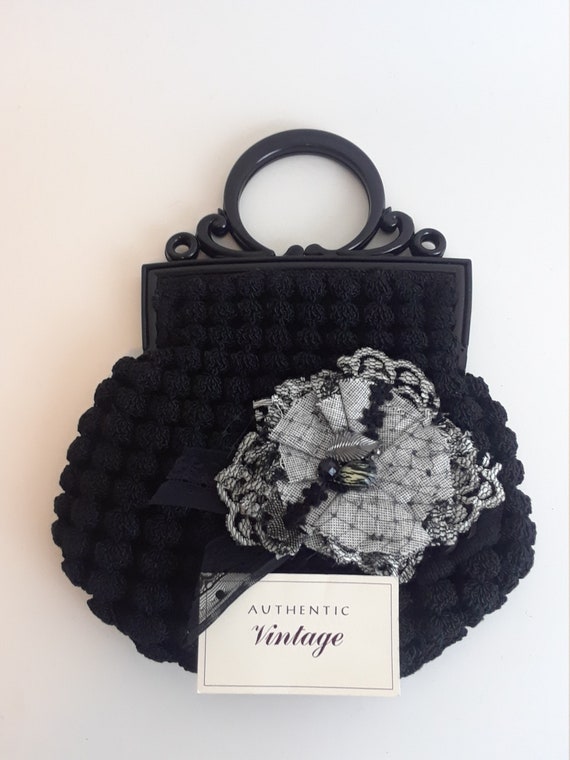 Dorothy, 1930s depression era black crocheted purs