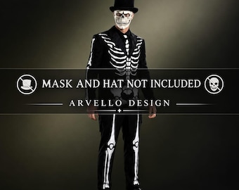 メンズ スケルトン タキシード スーツ、ジェームズ・ボンド 007 風ハロウィンコスチューム