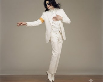 Michael Jackson White Stage Suit | MJ Performance Costume | MJ Cosplay Outfit
