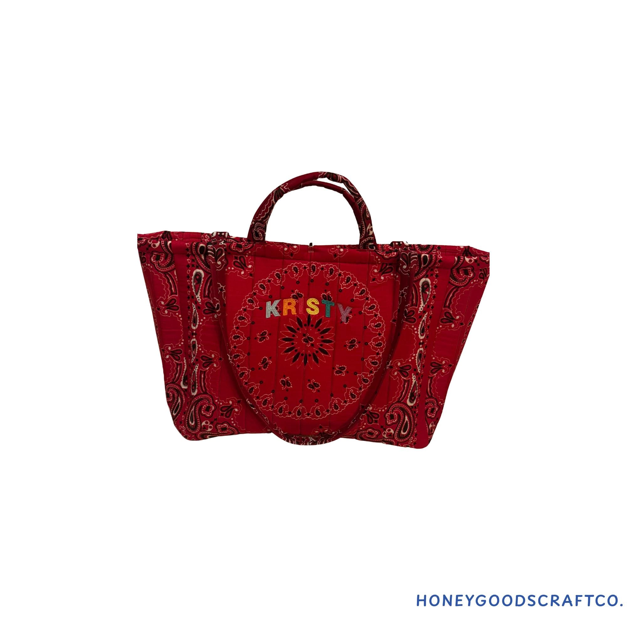 Quilted Tote Bag Personalized - Etsy