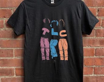 Minimalist TLC Silhouette Shirt, 90s R&B Girl Group Graphic Tee