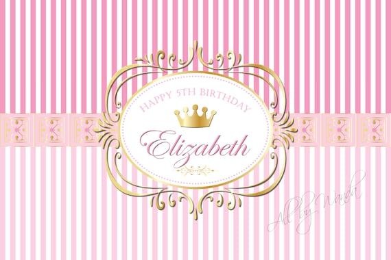 princess backdrop banner printable birthday table backdrop etsy printable birthday banners