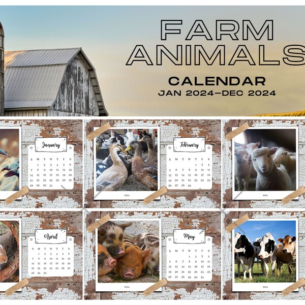 2024 Barn Calendar Etsy