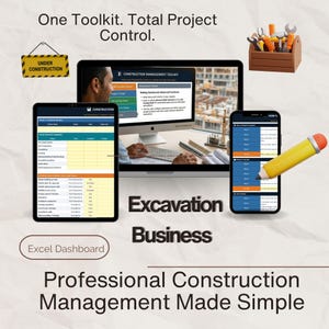 Excavation Estimate Template Excel | Bidding Spreadsheet | Excavation Proposal Template | Contractor Tool Kit