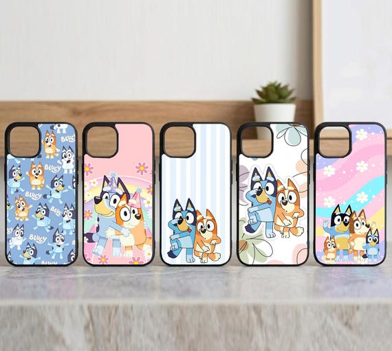 Bluey Dog Friends Phone Case for iPhone, Samsung, Pixel – TPU Gel Protection