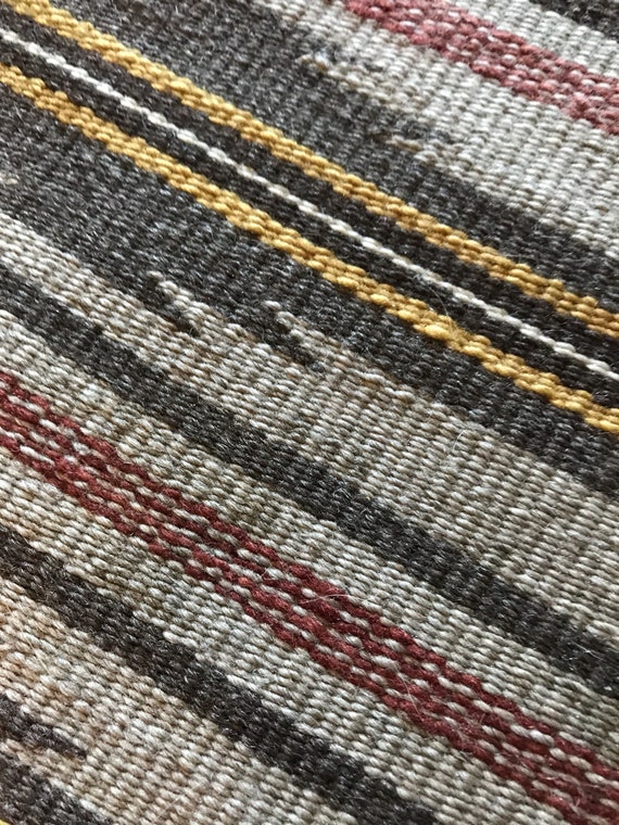 Tapis Navajo Ruines De Large Gris Rouge Jaune Marron Au Sud Ouest Damérindiennes De Tissage à Collectionner
