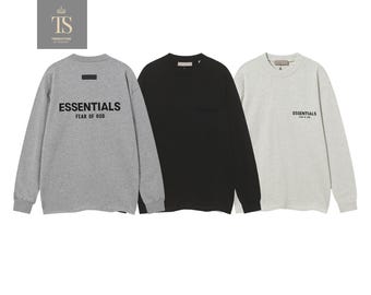 Baumwoll-Sweatshirt mit Rundhalsausschnitt, weiches, Fleece-ähnliches Gefühl, lässiges Pullover-Oberteil
