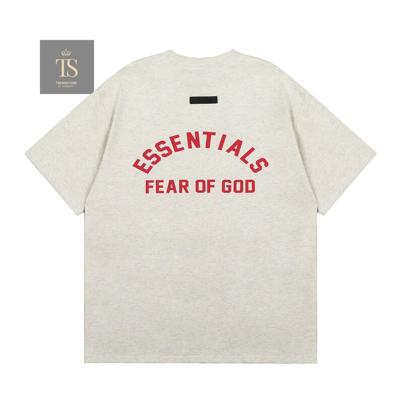 Camiseta Essencial Fear of God, Casual, Estilo Streetwear, Unissex, Tamanho Grande, Moderna, Cores Neutras imagem 6