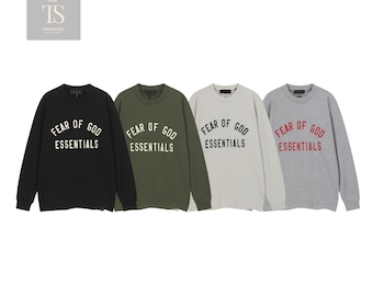 Baumwoll Sweatshirt Vintage Style Graphic Soft Fleece Unisex Rundhals Streetwear