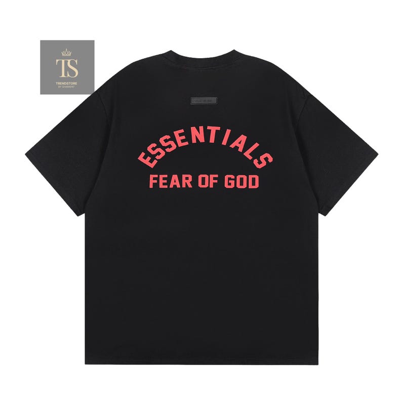 Camiseta Essencial Fear of God, Casual, Estilo Streetwear, Unissex, Tamanho Grande, Moderna, Cores Neutras imagem 7