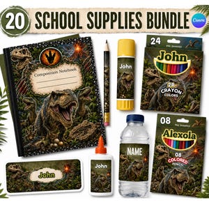Canva Editable Composition Notebook Cover Templates for boys:  Back to School Mega Bundle,Digital Download