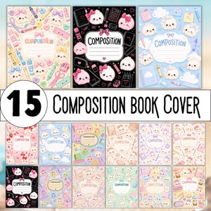 Squishy Dumplings Composition Notebook Covers
