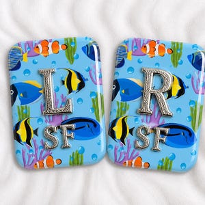 Personalized Fish Resin X-Ray Markers – Custom Left & Right Radiology Initials Set