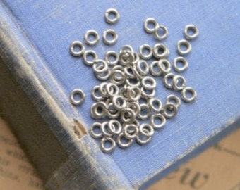 925 QUALITY STERLING SILVER PLATED 5mm OPEN JUMP RINGS FOR JEWELLERY MAKING 10-2