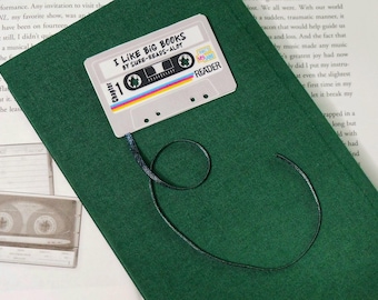 Retro Cassette Tape Ribbon Bookmark - Magnetic Closure