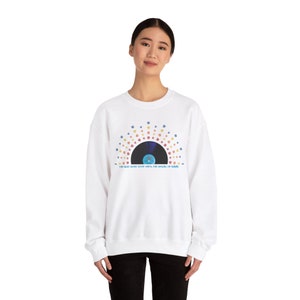 Unisex Hip Hop Sunrise Sweatshirt - Gift for Record Collector - Music Lover