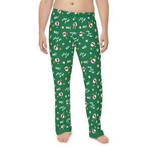 Men&#39;s Hip Hop Santa Holiday Pajama Pants - Green
