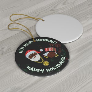 Mr & Mrs Claus Hip Hop Holiday Ornament