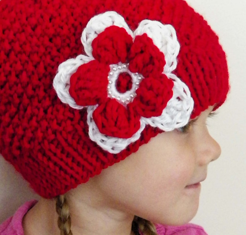 Girl Flower Hat Etsy