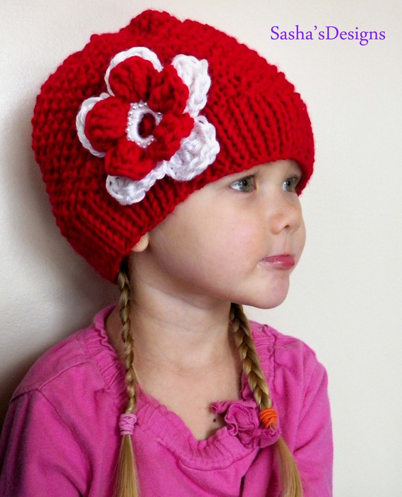Girl Flower Hat Etsy