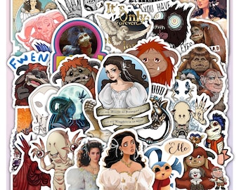 Labyrinth Sticker Sheet – Fantasy Movie Waterproof Vinyl Decals 40 designs (4 Sheets)