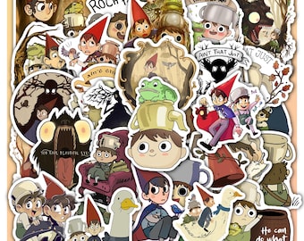 Over the Sticker Garden Sheet  Wall – Cozy Autumn Cartoon Fan Art Vinyl Decals 40 designs (4 Full Sheets)