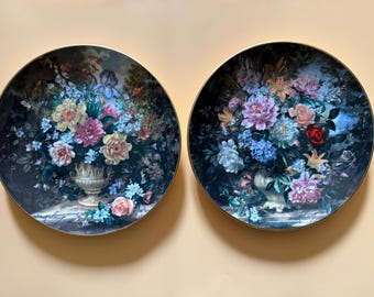 Royal Doulton Classic Florals (Pair of Limited Edition Numbered Plates)