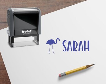 Kids gift style 508 Kids bulldog name stamp self-inking kids stamp Lovely Little Party
