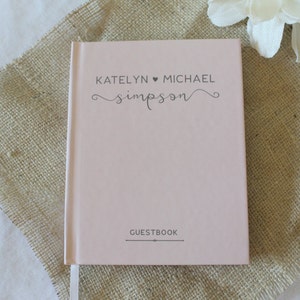 Wedding Guest Book, Wedding Guestbook, Custom Guest Book Personalized, Custom design wedding gift keepsake -Style 501