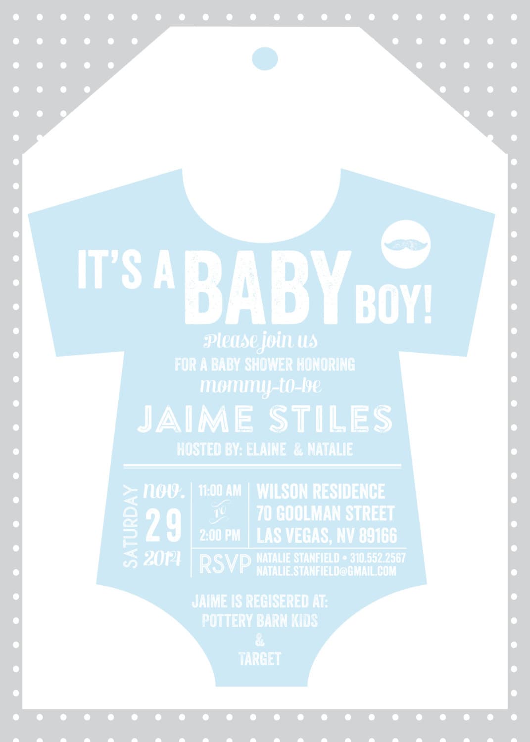 Printable Onesie themed Boy Baby Shower Invitation Lovely | Etsy