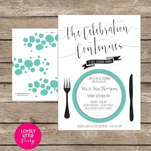 Invitación al brunch posterior a la boda DIY imprimible - Lovely Little Party
