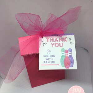 DIY Printable Bowling Party Themed Favor Tags - Lovely Little Party - Etsy