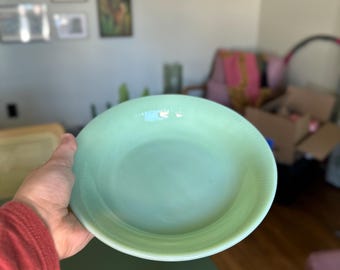 Vintage Fire King Coupe Soup Bowl Jane Ray Pattern