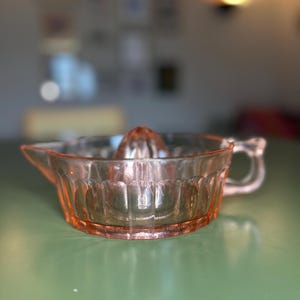 Large Pink Depression Reamer Juicer