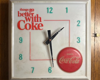Coca-Cola Clock & Light