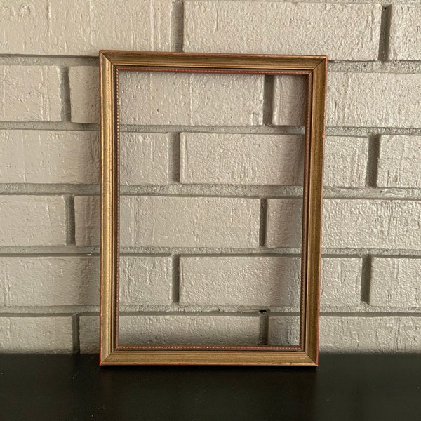 Antique Gilt Wood Frame Vintage Carved Wood Gold Hollywood Regency Gilded Frame Picture Art Photo Gallery Frame