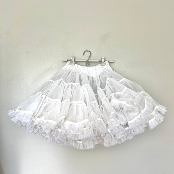 Vintage White Extra Full Crinoline Partners Please Can-can