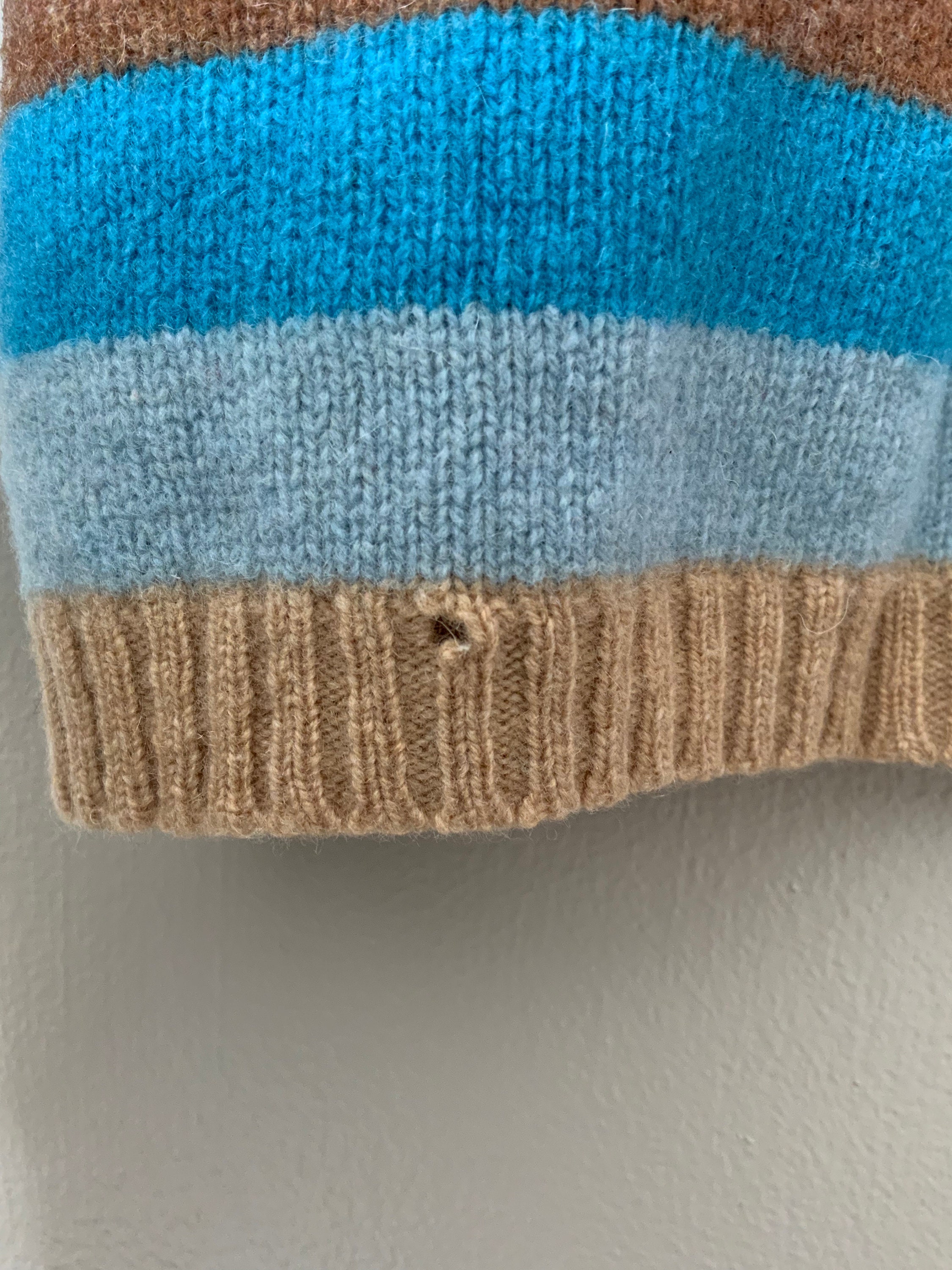 トップス \"OLD GAP\" rainbow nep wool knit gap GAP Rainbow Turtleneck Stripe Pullover Sweater Women Small