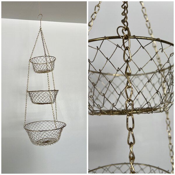 Fruit Basket Hanging Etsy