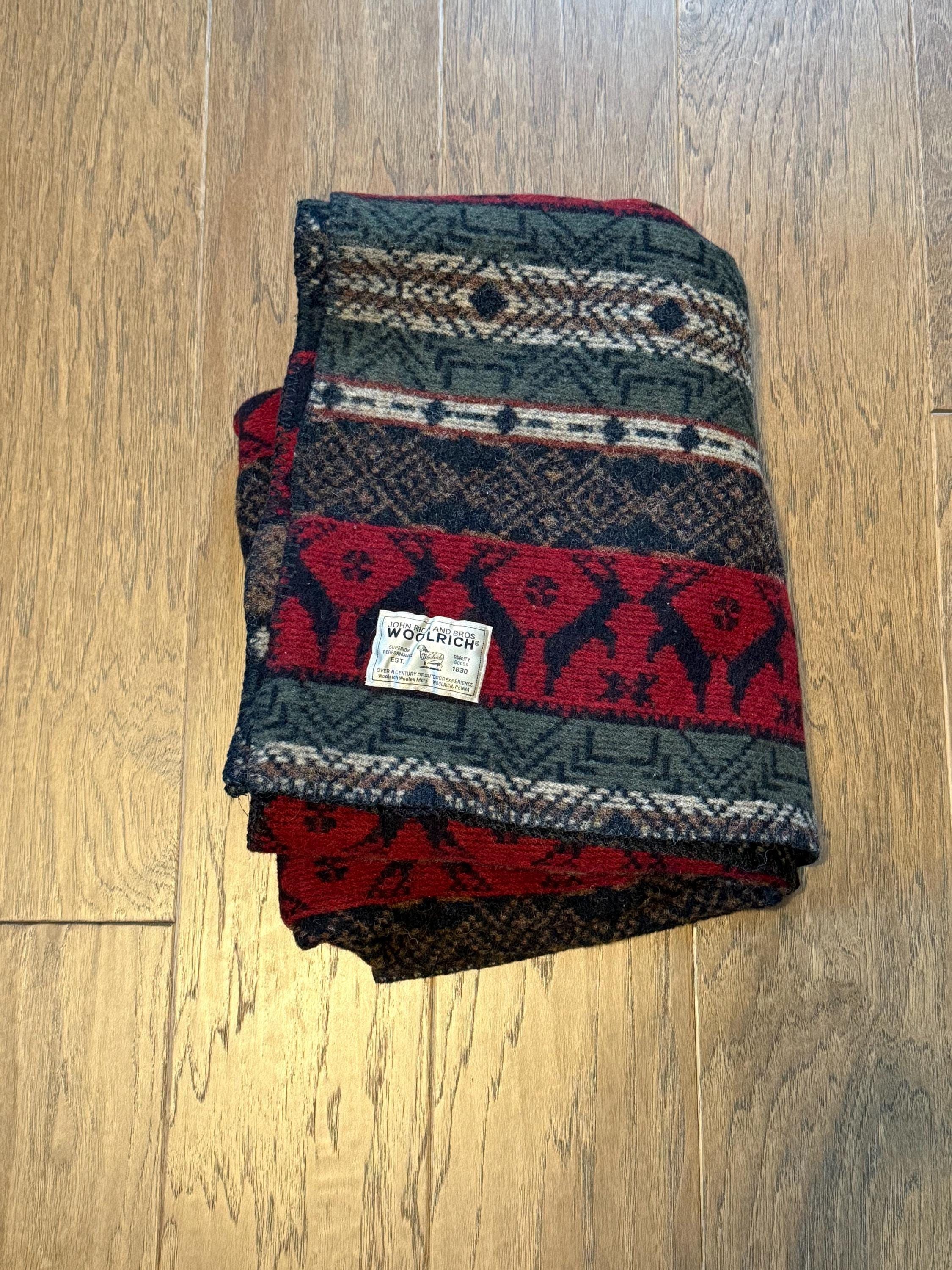 Wool Throw Supreme Woolrich Blanket WOOLRICH Flag Thick Wool Throw