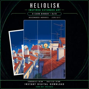 Heliolisk 229/217 Ascended Heroes Utökad konst | Pärm med 9 fickor | Digital nedladdning