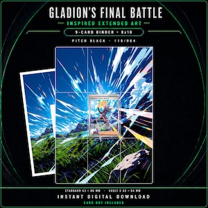 La batalla final de Gladion 118/084 Pitch Black (Arte extendido) / Carpeta de 9 bolsillos / Descarga digital