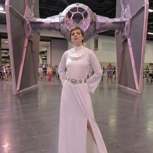princess leia style dress Princess Leia Dress Star Wars Womens Cosplay Costume Running Dress Activewear Disney Bounding Run Disney Adult