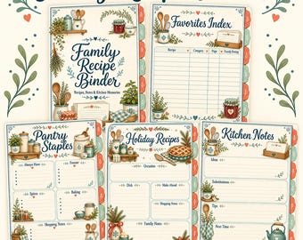 Cosy Family-receptenmap afdrukbare pagina's (pdf-download)