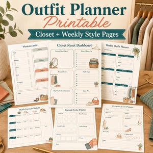 Printbare outfitplanner: garderobe-analyse, stijltips en wekelijkse looks